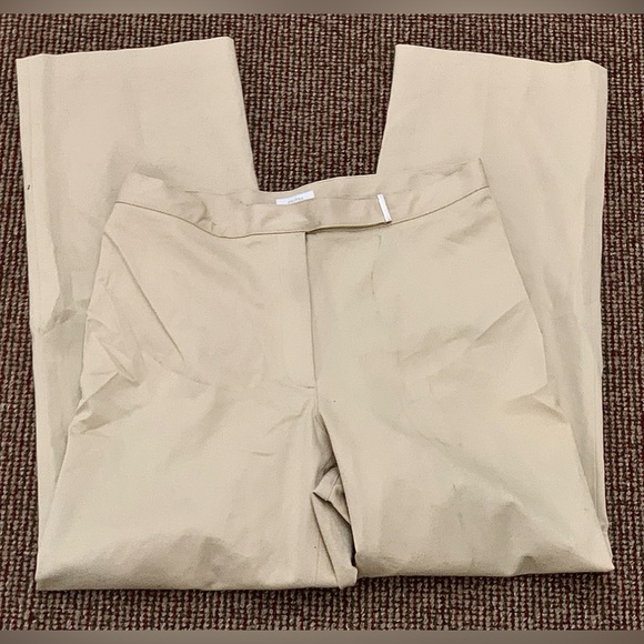 NWT Women's 12 Petite Liz Claiborne Anissa Cotton Blend Flat Front Pants - Picture 8 of 15